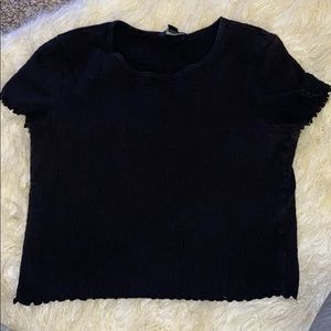 Black American Eagle cropped top